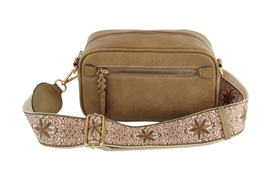 Boho Mocha Guitar Crossbody