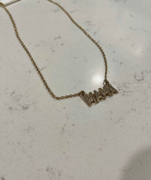 Sparkled Mama Necklace