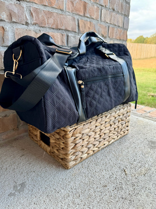 Lindsey Duffle Bag: Black